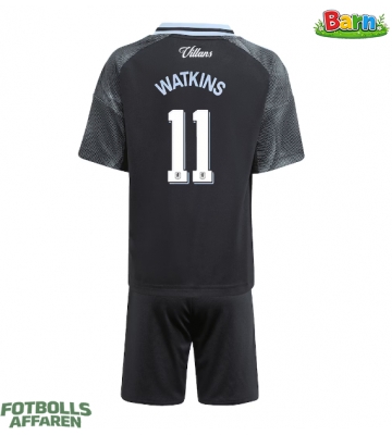 Aston Villa Ollie Watkins #11 Bortaställ Barn 2025-26 Kortärmad (+ Korta byxor)